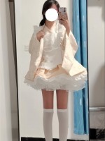 【Pray cat】~Lolita~Japanese-style Long and short Maid dress 【Pray cat】~Lolita~Japanese-style Long and short Maid dress