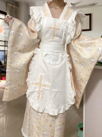 【Pray cat】~Lolita~Japanese-style Long and short Maid dress 【Pray cat】~Lolita~Japanese-style Long and short Maid dress
