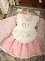【Pray cat】~Lolita~Japanese-style Long and short Maid dress 【Pray cat】~Lolita~Japanese-style Long and short Maid dress