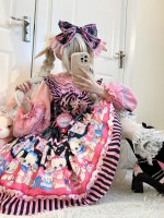 【Rabbit dessert】~lolita~Sleeveless dress~Black&pink 【Rabbit dessert】~lolita~Sleeveless dress~Black&pink