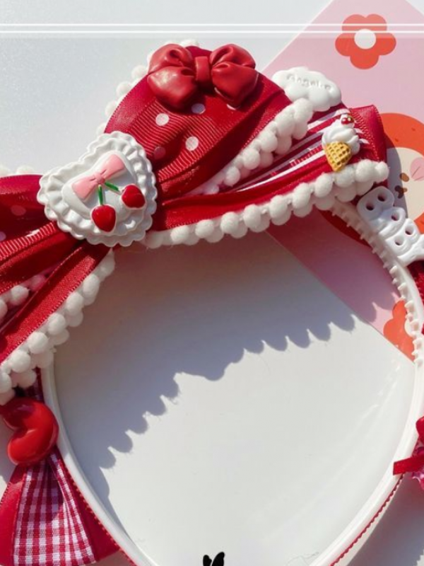 Red Bowknot Lace KC Red Bowknot Lace KC