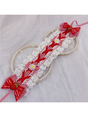 Red Lace Headband