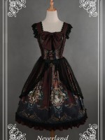 Rococo Story Retro Palace Print JSK Lolita Jumperskirt