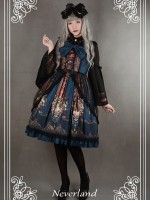 Rococo Story Retro Palace Print JSK Lolita Jumperskirt