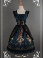 Rococo Story Retro Palace Print JSK Lolita Jumperskirt