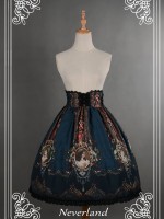 Vintage Palace Print Rococo Story Lolita Skirt