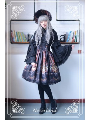Vintage Palace Print Rococo Story Lolita Skirt
