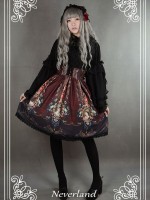 Vintage Palace Print Rococo Story Lolita Skirt