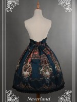 Vintage Palace Print Rococo Story Lolita Skirt