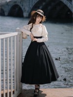 【Rome Holiday】~lolita~Long sleeve Big hemline ONE-PIECE~Spring models 【Rome Holiday】~lolita~Long sleeve Big hemline ONE-PIECE~Spring models