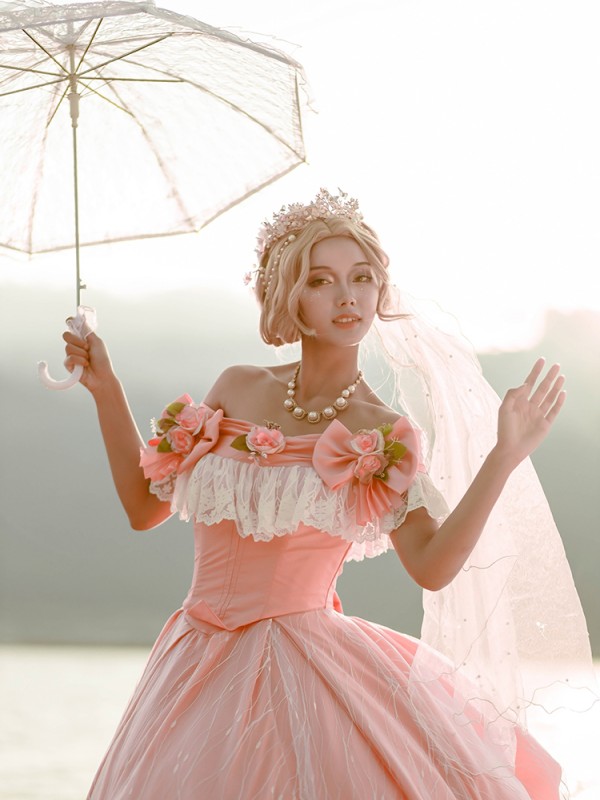 Rose Song Elegant Vintage Gown One-piece Rose Song Elegant Vintage Gown One-piece