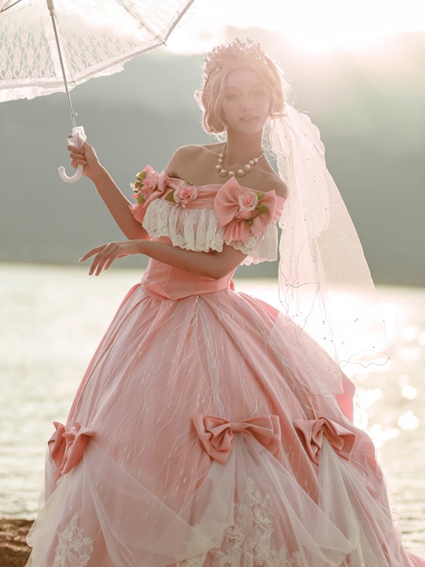 Rose Song Elegant Vintage Gown One-piece Rose Song Elegant Vintage Gown One-piece