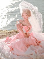 Rose Song Elegant Vintage Gown One-piece Rose Song Elegant Vintage Gown One-piece