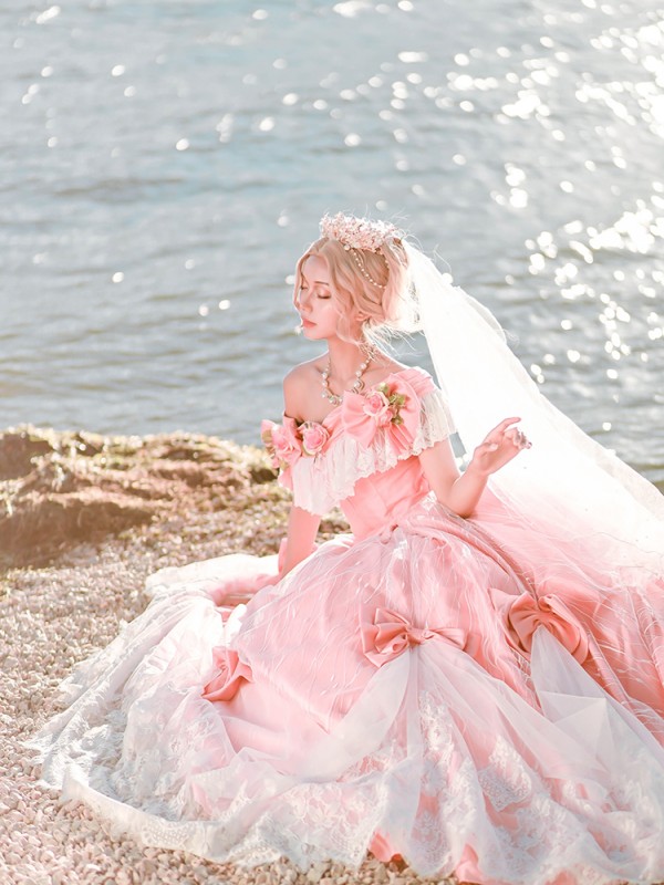 Rose Song Elegant Vintage Gown One-piece Rose Song Elegant Vintage Gown One-piece