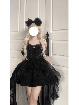 【Rose Story】~Lolita~Jumperskirt Summer dress~Black