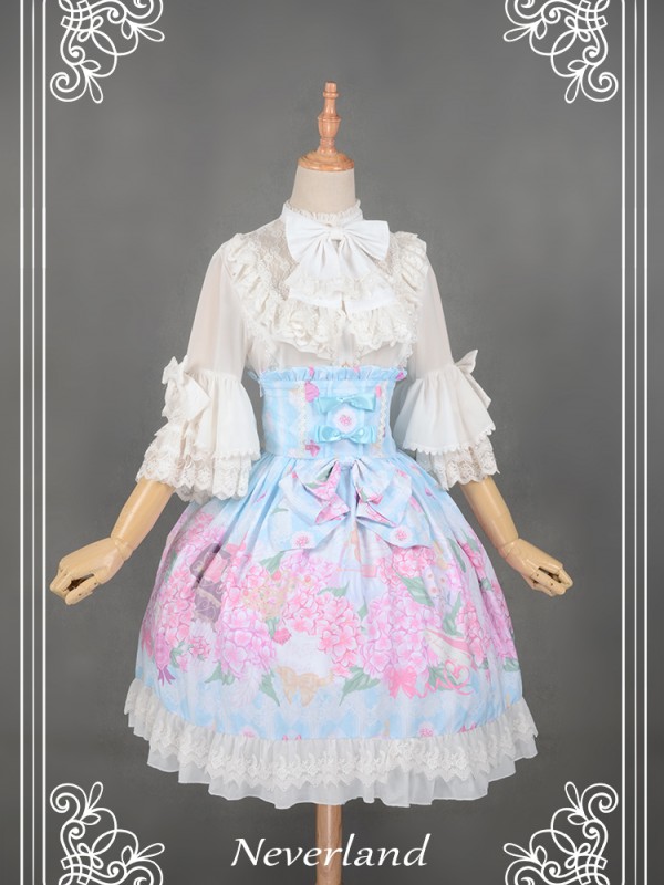 Secret Garden Chiffon Short Lolita Sleeve Blouse