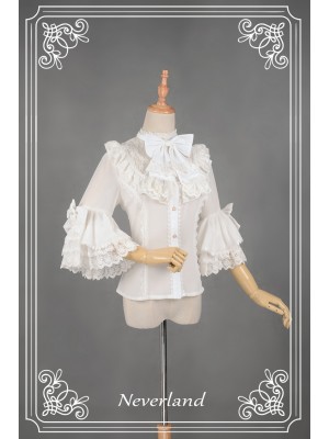 Secret Garden Chiffon Short Lolita Sleeve Blouse