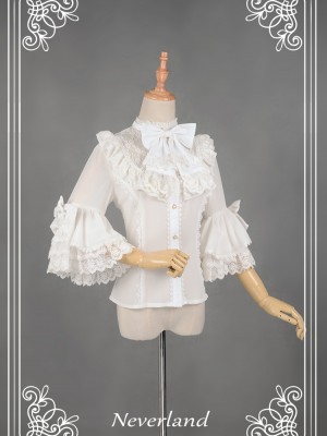 Secret Garden Chiffon Short Lolita Sleeve Blouse