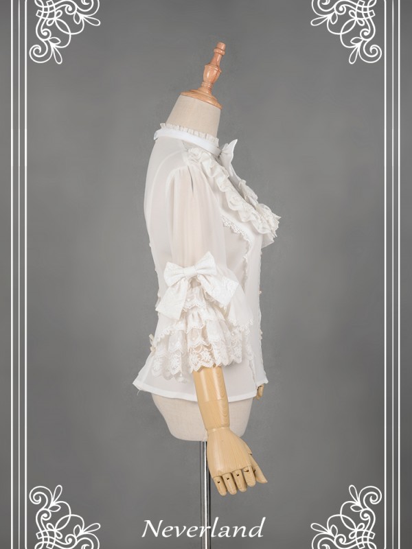 Secret Garden Chiffon Short Lolita Sleeve Blouse
