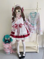 【Showa Sweet pet】~lolita~Red dress cute 【Showa Sweet pet】~lolita~Red dress cute