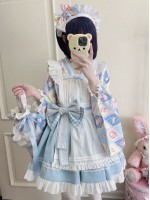 【Showa Sweet pet】~lolita~Blue dress cute 【Showa Sweet pet】~lolita~Blue dress cute