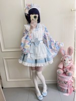 【Showa Sweet pet】~lolita~Blue dress cute 【Showa Sweet pet】~lolita~Blue dress cute