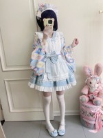 【Showa Sweet pet】~lolita~Blue dress cute 【Showa Sweet pet】~lolita~Blue dress cute