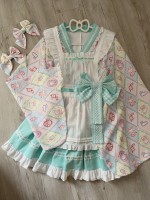 【Showa Sweet pet】~lolita~Green dress cute 【Showa Sweet pet】~lolita~Green dress cute