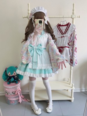 【Showa Sweet pet】~lolita~Green dress cute