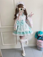 【Showa Sweet pet】~lolita~Green dress cute 【Showa Sweet pet】~lolita~Green dress cute