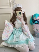 【Showa Sweet pet】~lolita~Green dress cute 【Showa Sweet pet】~lolita~Green dress cute