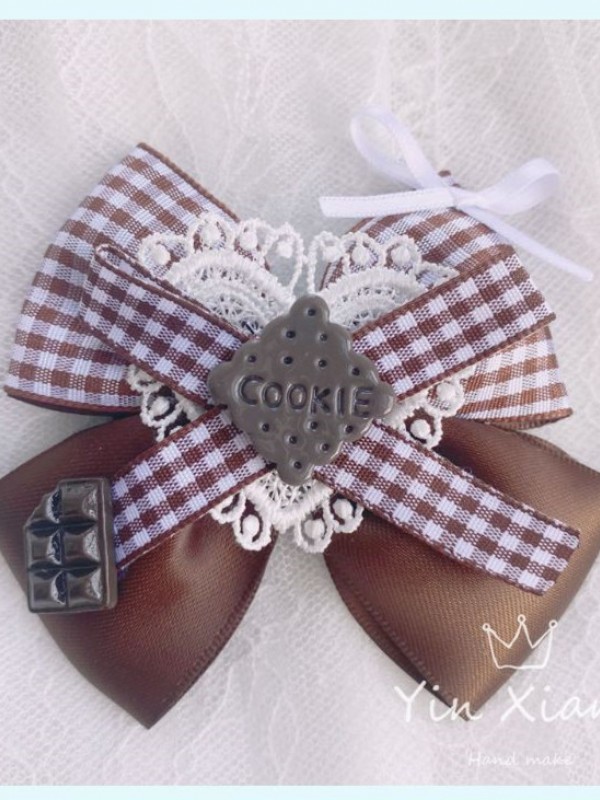 Silky Plaid Bowknot Lolita Hair Clip Silky Plaid Bowknot Lolita Hair Clip