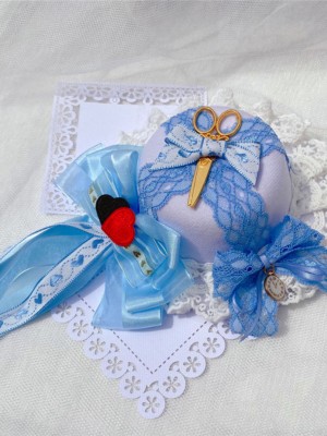 Sky Blue Mini Top Hat with Scissors