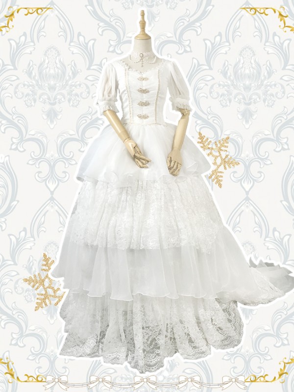 Snow Song Elegant Vintage Wedding One-piece Snow Song Elegant Vintage Wedding One-piece