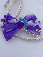 Star and Faux Pearls Chain Hair Clip Star and Faux Pearls Chain Hair Clip