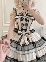 Strange Rabbit Spade Lolita Strap JSK Dress apricot Strange Rabbit Spade Lolita Strap JSK Dress apricot