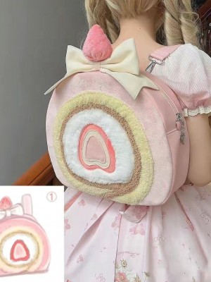 Strawberry Cake Roll Backpack