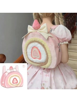 Strawberry Cake Roll Backpack