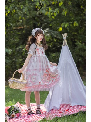 Strawberry Rabbit Breast-high Jumperskirt