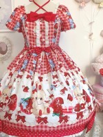 【Strawberry rabbit】~Lolita dress~Summer bubble sleeve 【Strawberry rabbit】~Lolita dress~Summer bubble sleeve