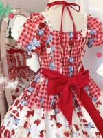 【Strawberry rabbit】~Lolita dress~Summer bubble sleeve 【Strawberry rabbit】~Lolita dress~Summer bubble sleeve