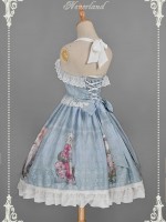 Sweet Summer Maidens Printed Ruffle Lolita Jumperskirt