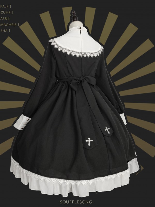 Sunday Gothic Nun Style One-piece
