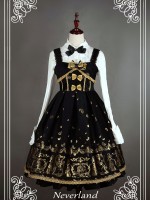 Elegant Vintage Palace Style Swan Lake Jumperskirt Lolita Suspenders Dress Elegant Vintage Palace Style Swan Lake Jumperskirt Lolita Suspenders Dress