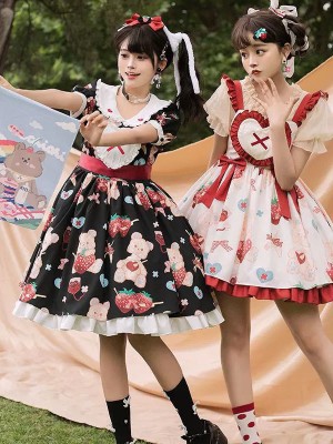 【Sweet Bear Head】~Lolita~Jumperskir & One-PLECE~summer