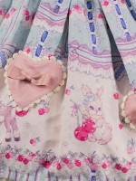 Sweet Cherry Print JSK Bow Belt Jumperskirt