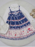Sweet Cherry Deer Print Special Lolita Jumperskirt