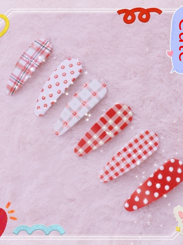 Sweet Lolita Red Hair Clips Sweet Lolita Red Hair Clips