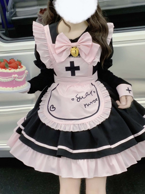 Sweetheart maid cute OP with apron Sweetheart maid cute OP with apron