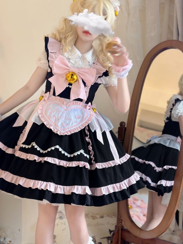 【Sweetheart maid】~Lolita Sweet Maid fashion style jumperskirt 【Sweetheart maid】~Lolita Sweet Maid fashion style jumperskirt